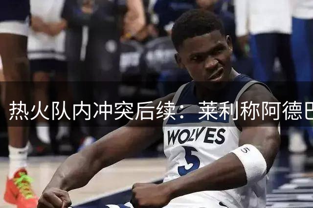 热火队内冲突后续：莱利称阿德巴约与希罗将冰释前嫌